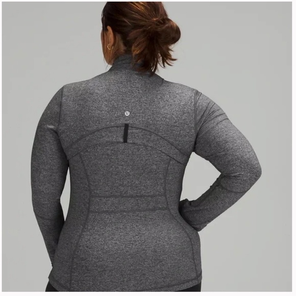 Lululemon Define Jacket (WITH Mesh) - Heathered Black - Size 10 - Picture 3 of 7